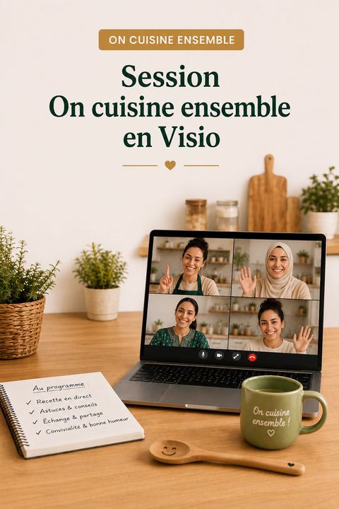 Cuisine en live collective en visio